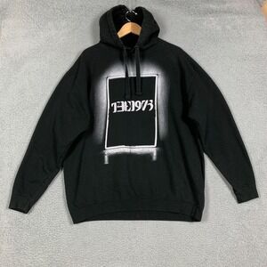 The 1975 Hoodie Adult XXL 2XL Black Pullover North America 2023 Tour Band Fleece